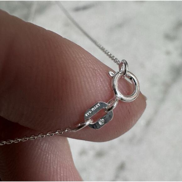 Sterling Silver Maligano Jasper Pendant 18” Italy Chain Necklace - Picture 10 of 10